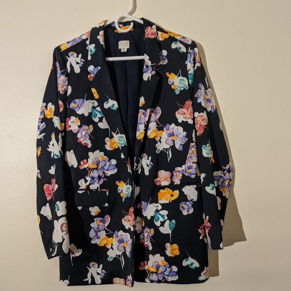 Target A New Day Silk Floral Blazer